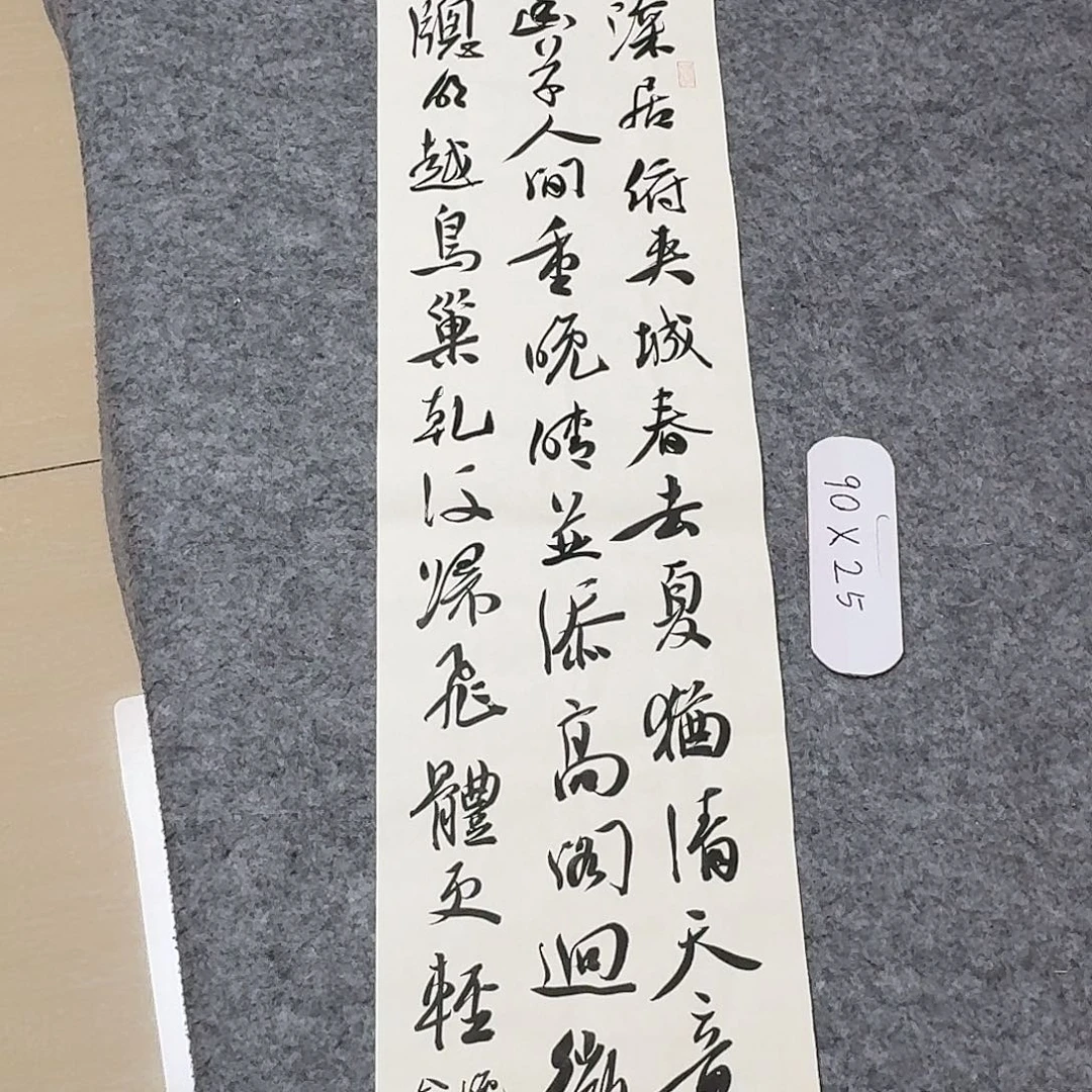 书法中书王金灵90×25