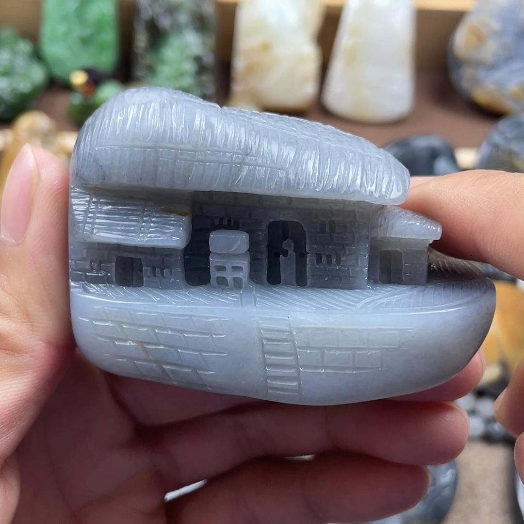 和田玉未镶嵌挂件