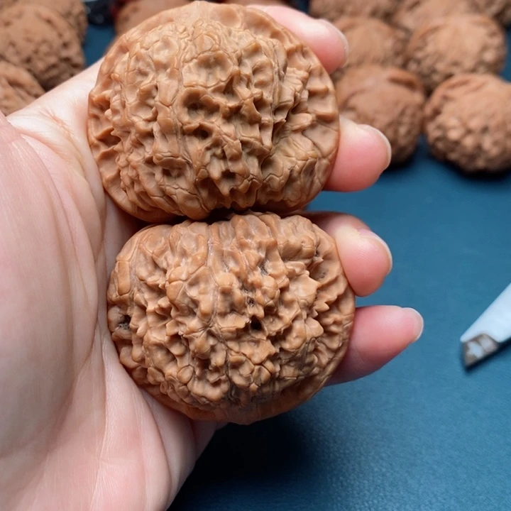 文玩核桃把件50官帽