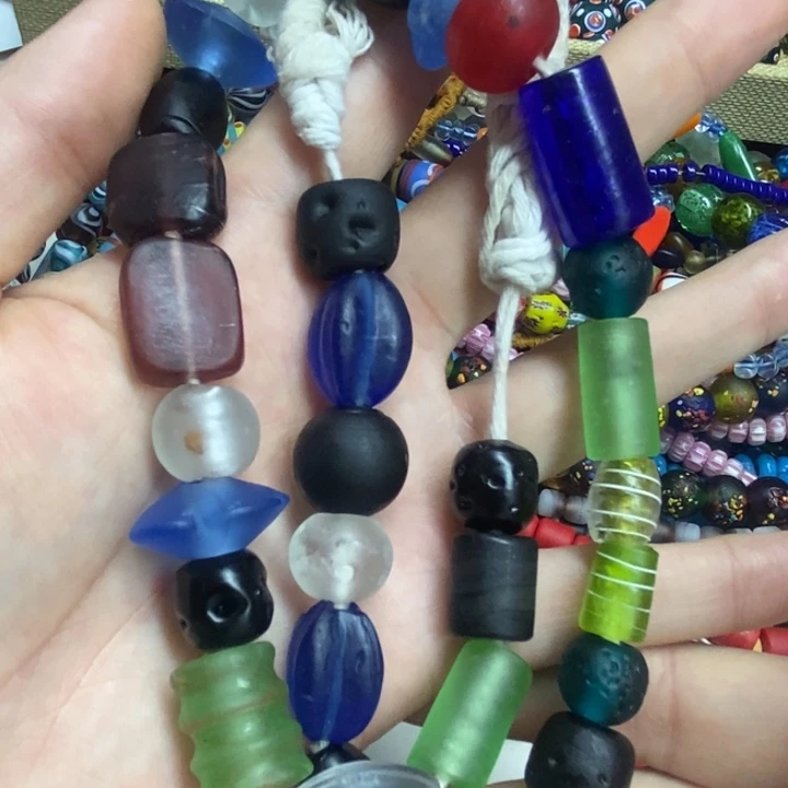 颈饰琉璃尼泊尔磨砂多宝