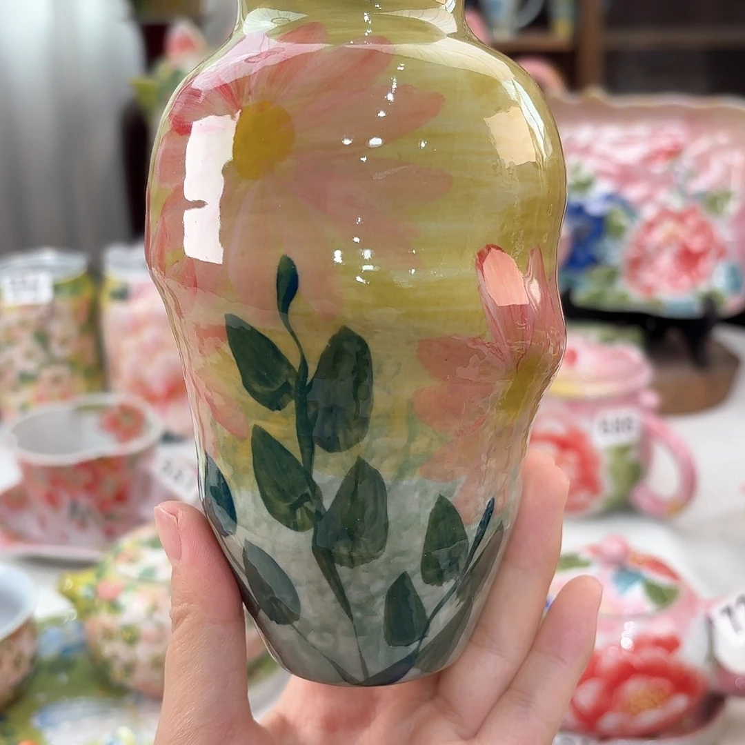 景德镇手绘高温釉下彩陶瓷茶具