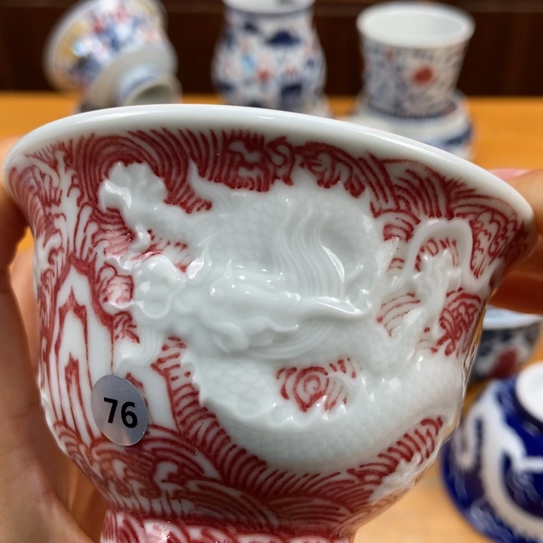 手绘现代茶具非古董