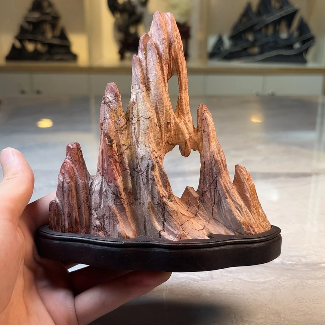 灵璧石手工雕刻奇石摆件