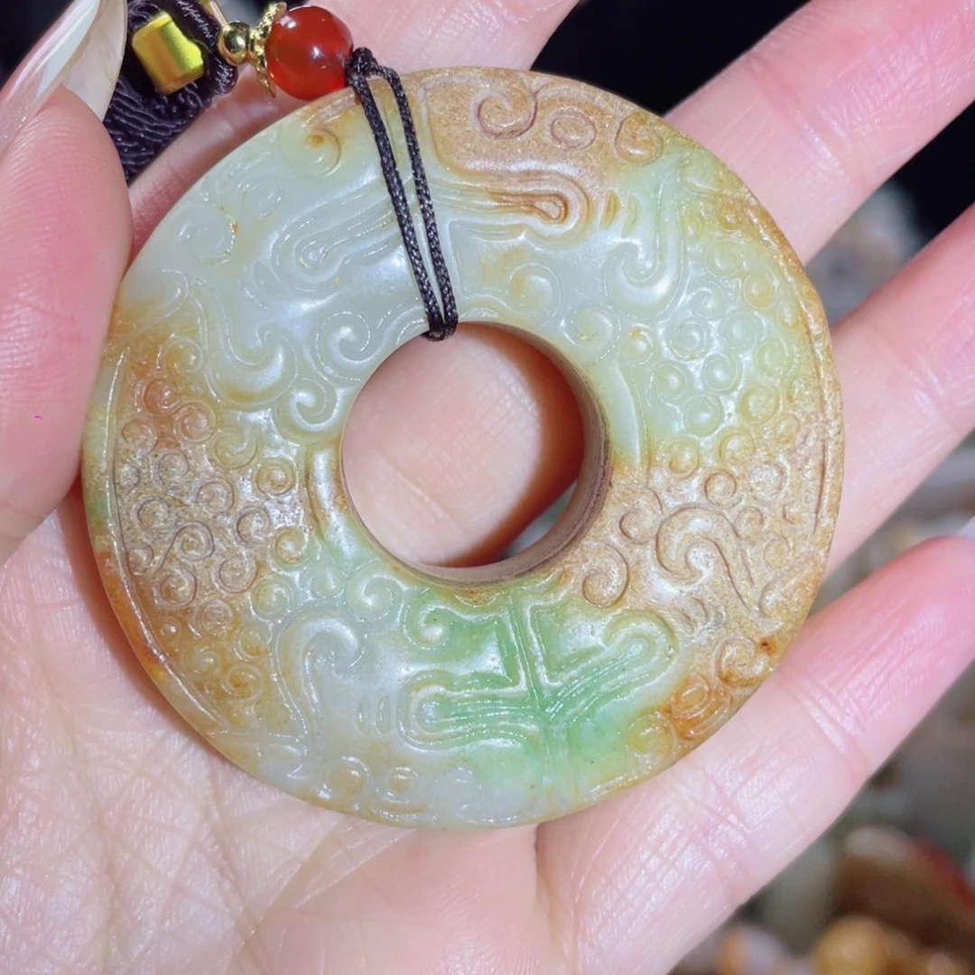 和田玉未镶嵌挂件38