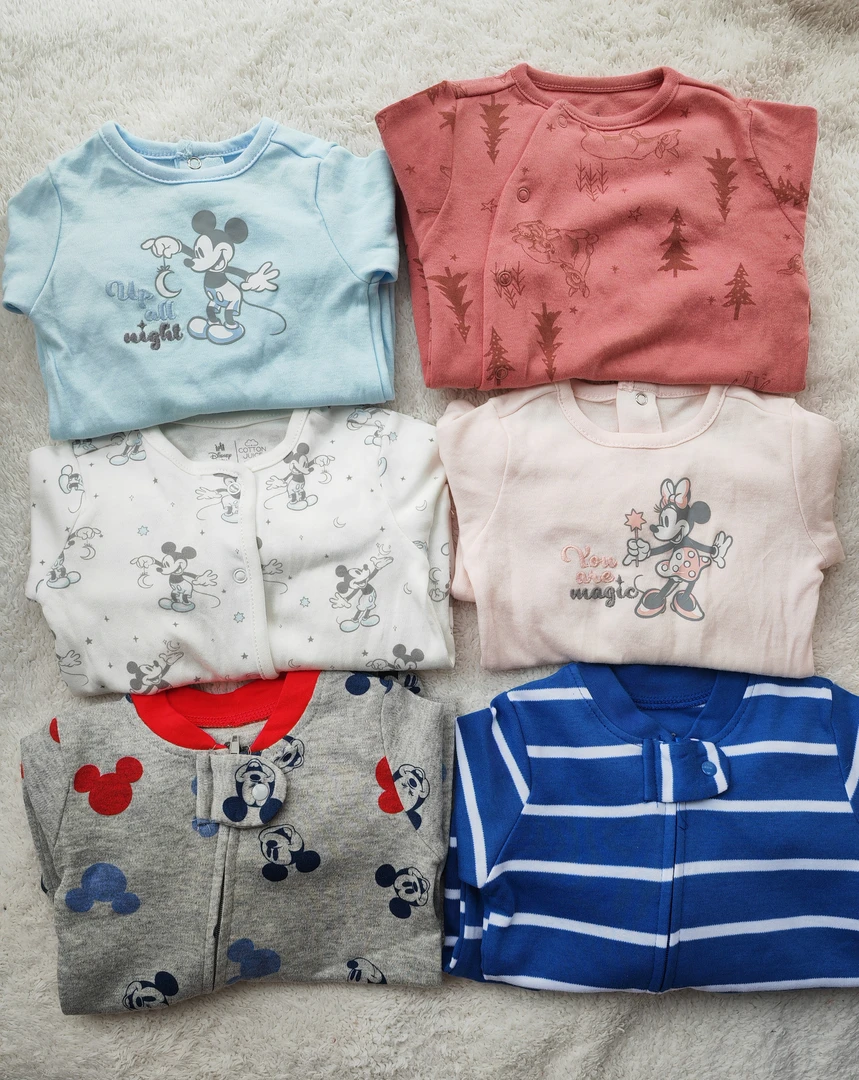 迪家原单外贸100棉长袖包脚婴儿秋冬哈衣纯棉外出爬服