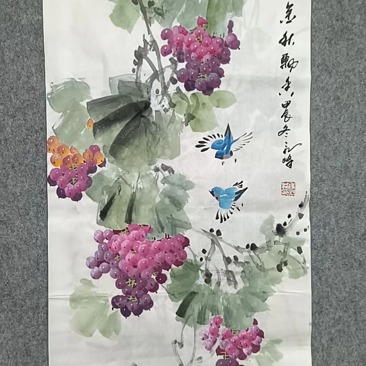 国画大***法国画花鸟花鸟国画