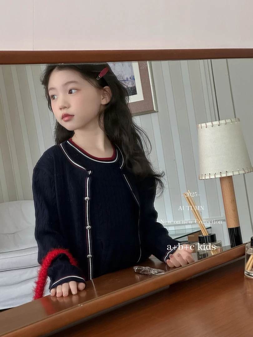 女孩子长袖毛衣开衫针织背心裙两件套童装女孩春秋