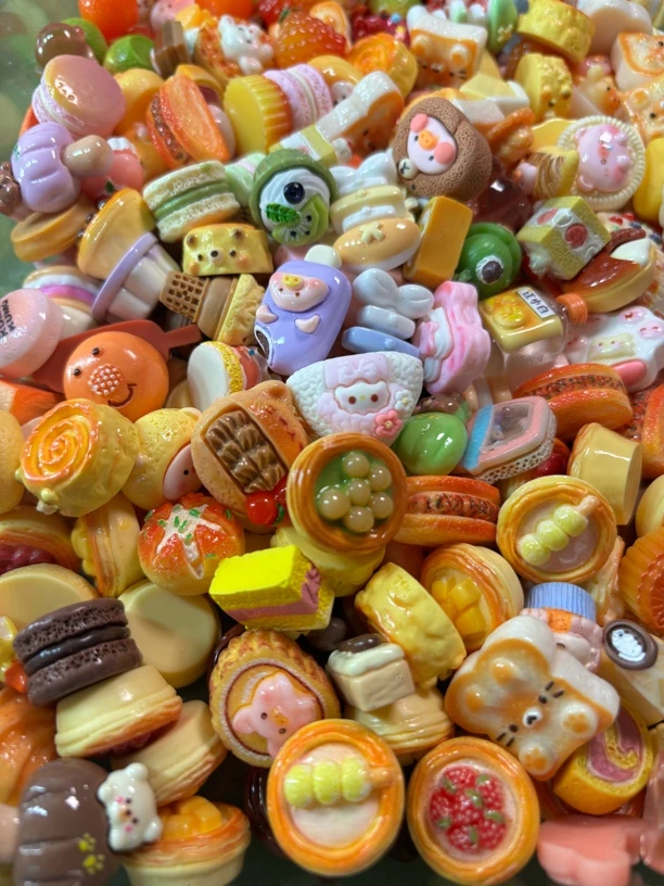 【直播拆】定制普款小卡/小食玩/小鼻嘎 仿真树脂配件DIY