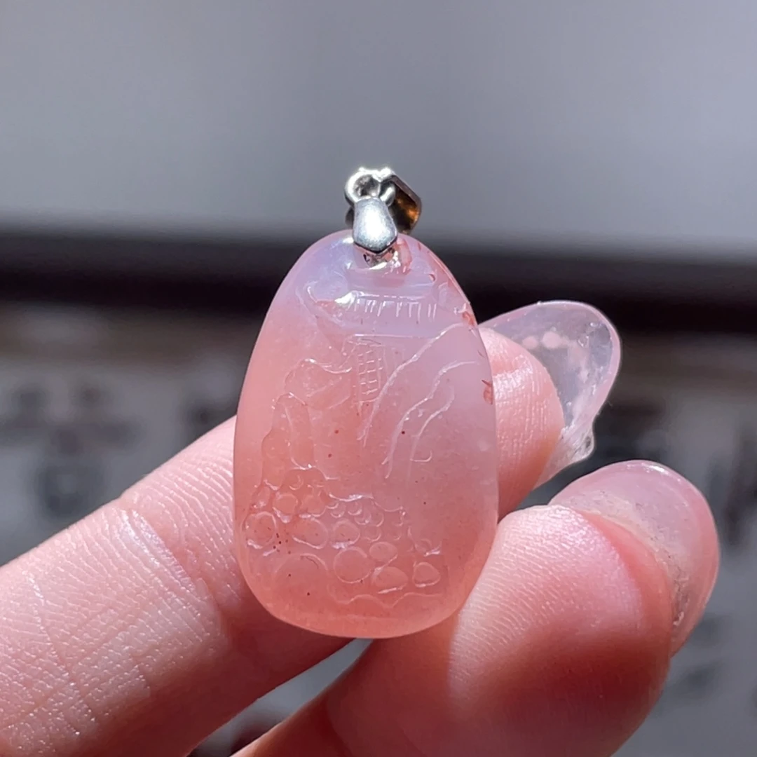 南红玛瑙未镶嵌挂件9401