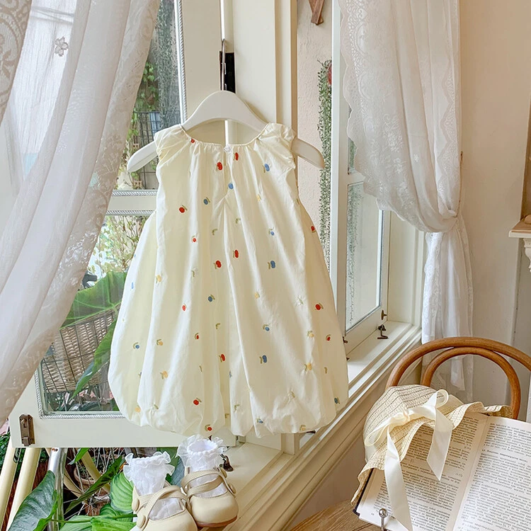 女童连衣裙夏装2025新款宝宝公主裙儿童裙子无袖花苞裙夏天童装潮