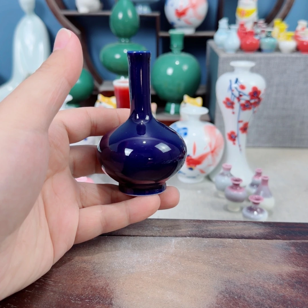 陶瓷手工小花器摆件