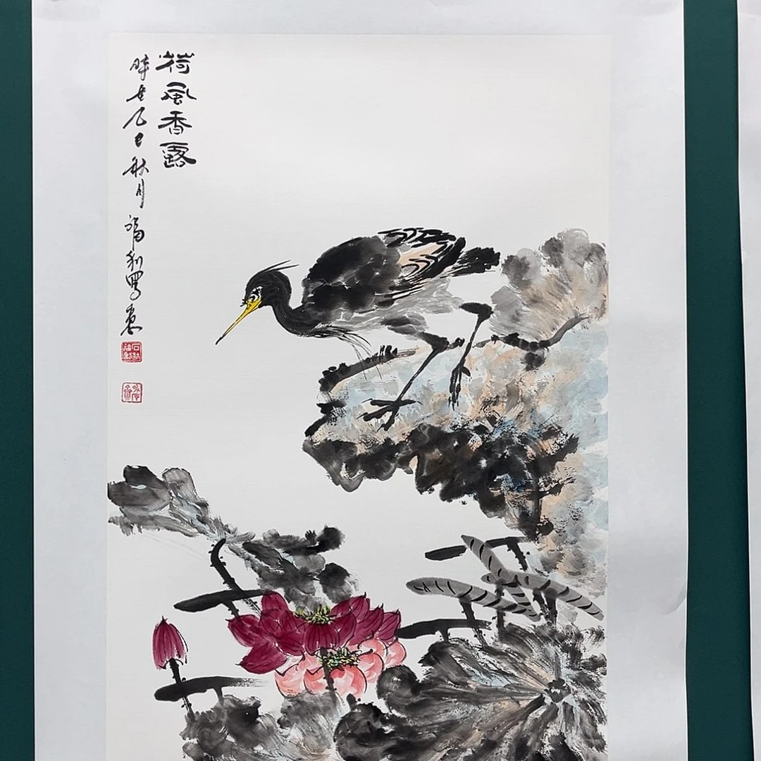 国画艺术家真人手绘