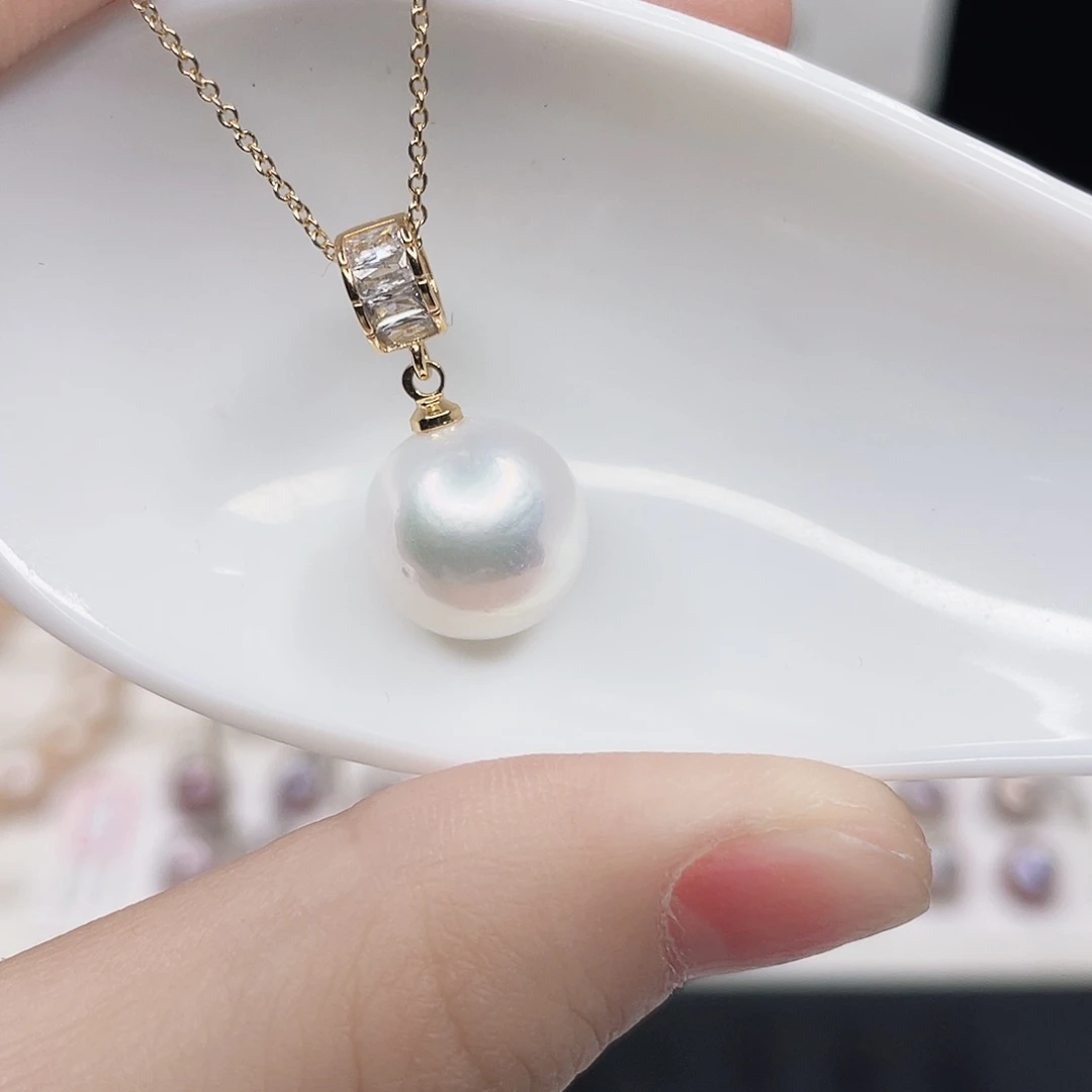 合金淡水珍珠吊坠(赠链)