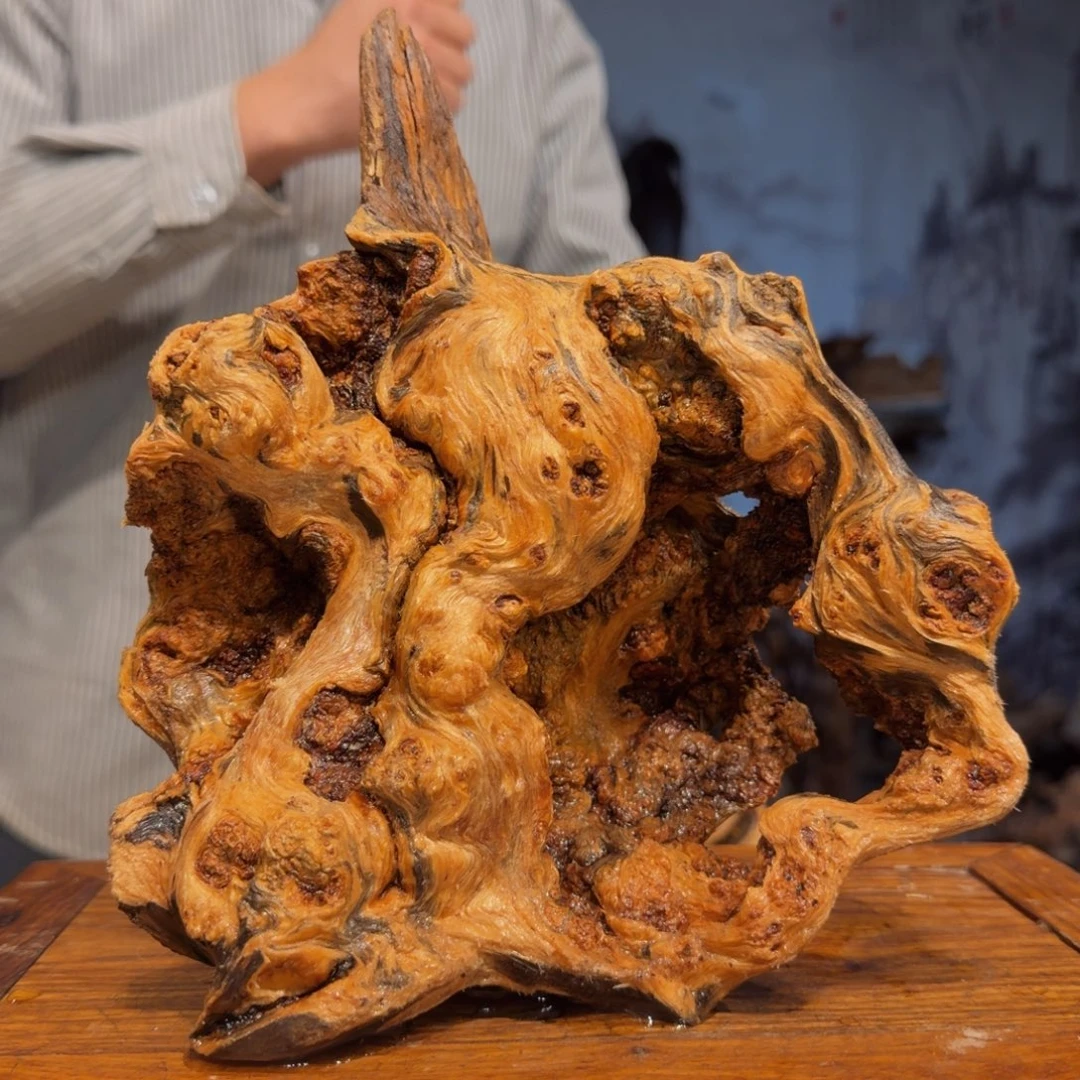 Z***5木三丰琥珀木 天然摆件32