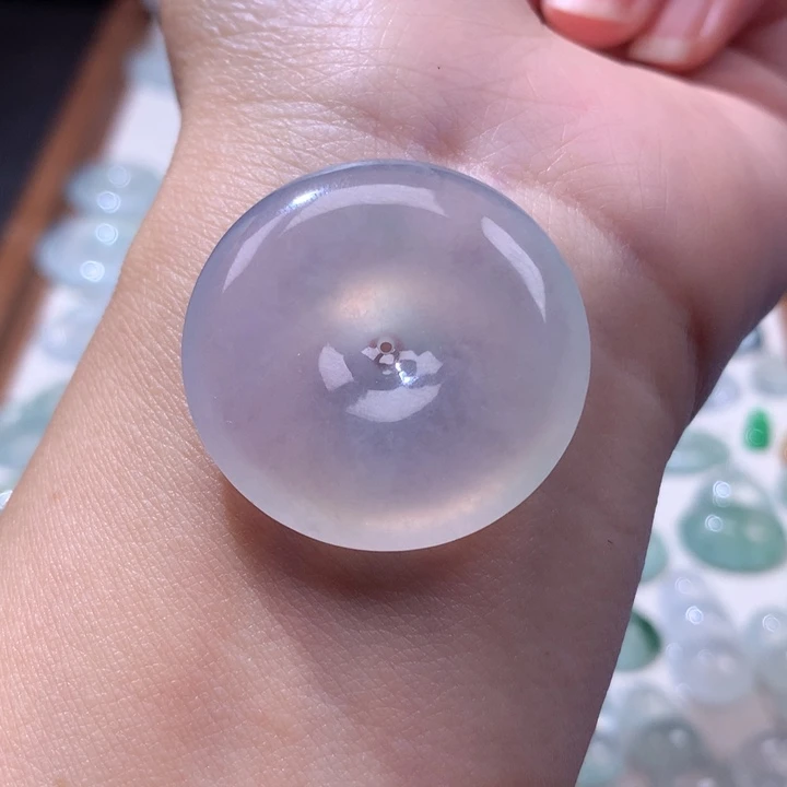 颈饰未镶嵌翡翠冰种平安扣