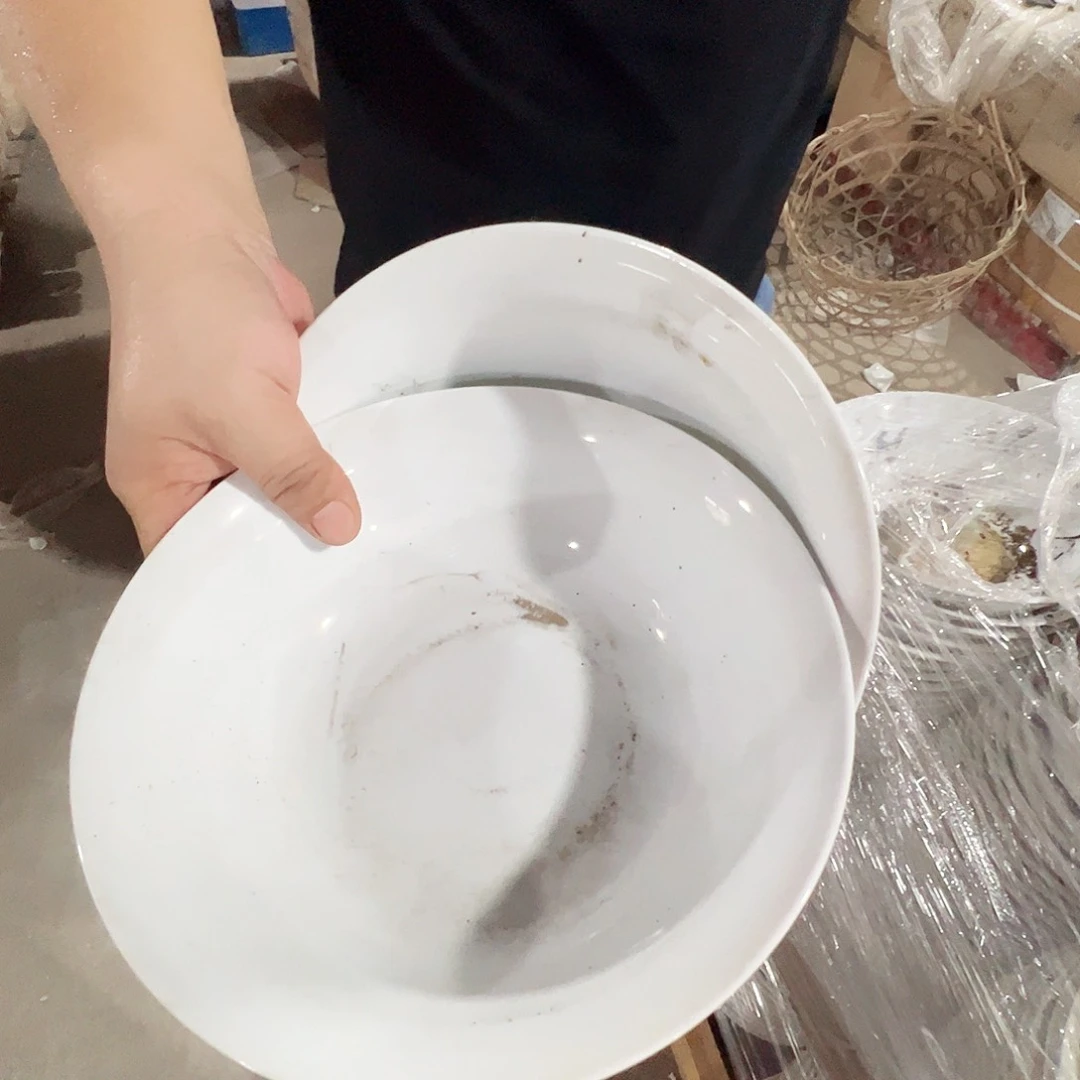 瓷片景德镇陶瓷8寸反口大面碗2只