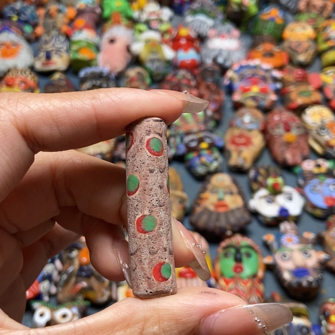 颈饰琉璃印度尼西亚桶珠