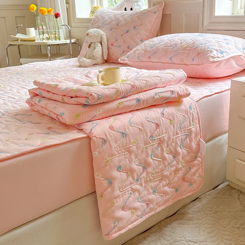 2025新款原棉抗菌防螨奶昔棉夏凉被可水洗家用夏被学生宿舍儿童