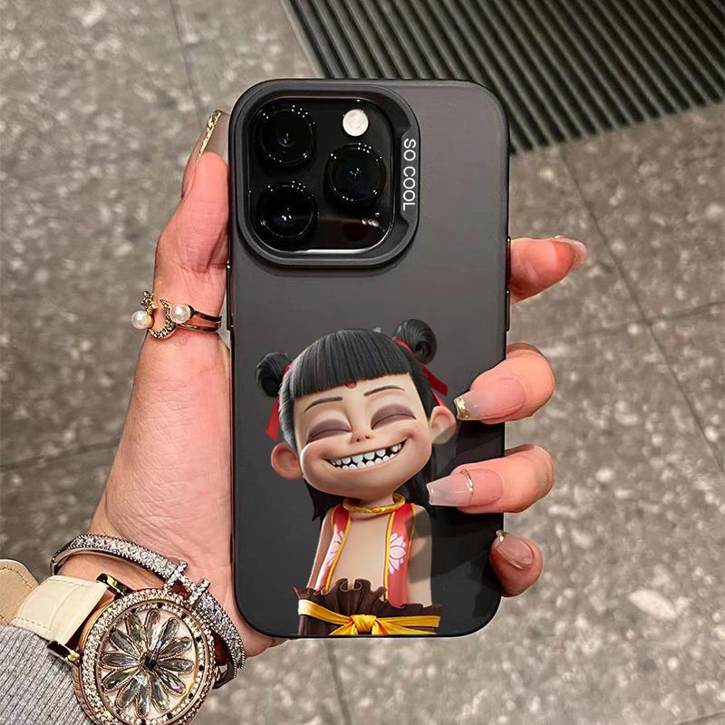 开心哪吒适用苹果16/15手机壳iphone14Promax元气13软胶12防摔11x