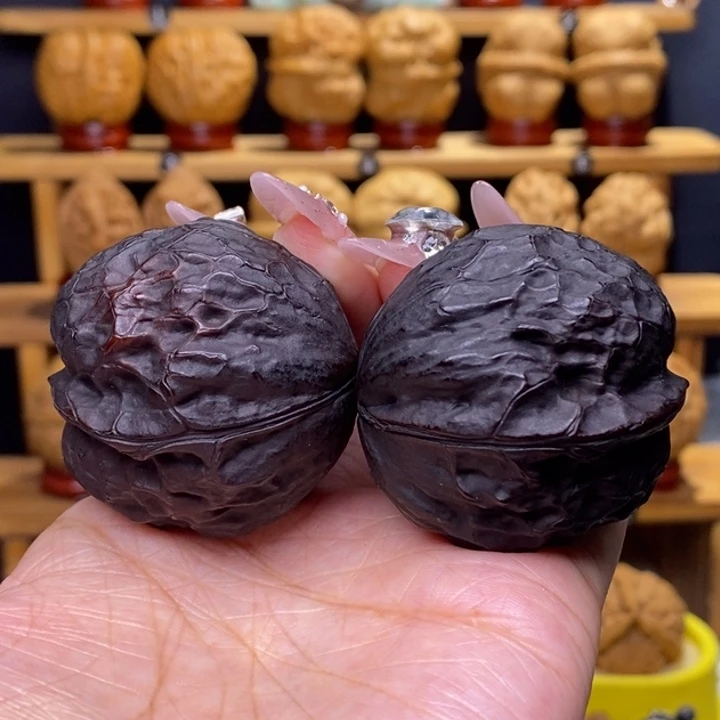 把件文玩核桃黑武士20号42尺