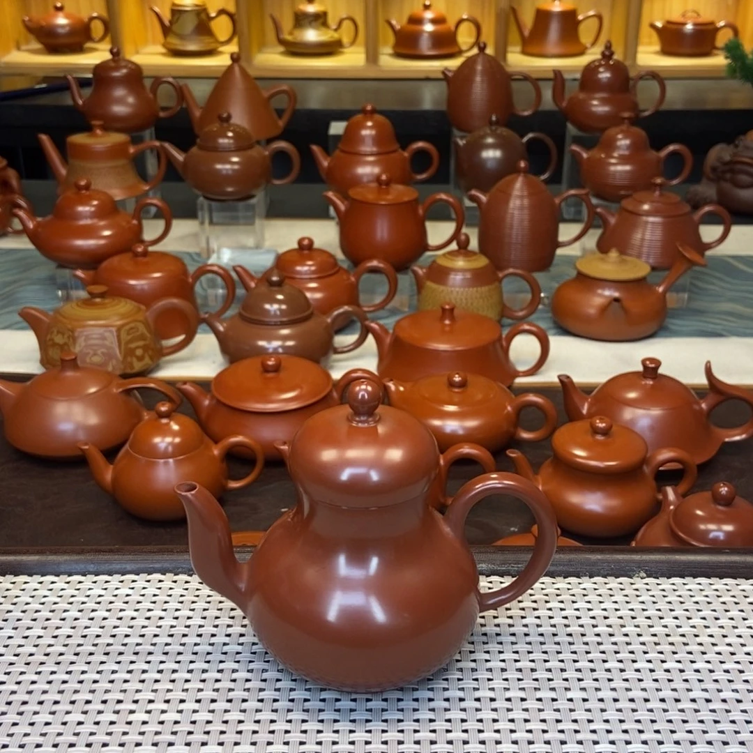 茶壶紫砂黄***长潮州手工艺