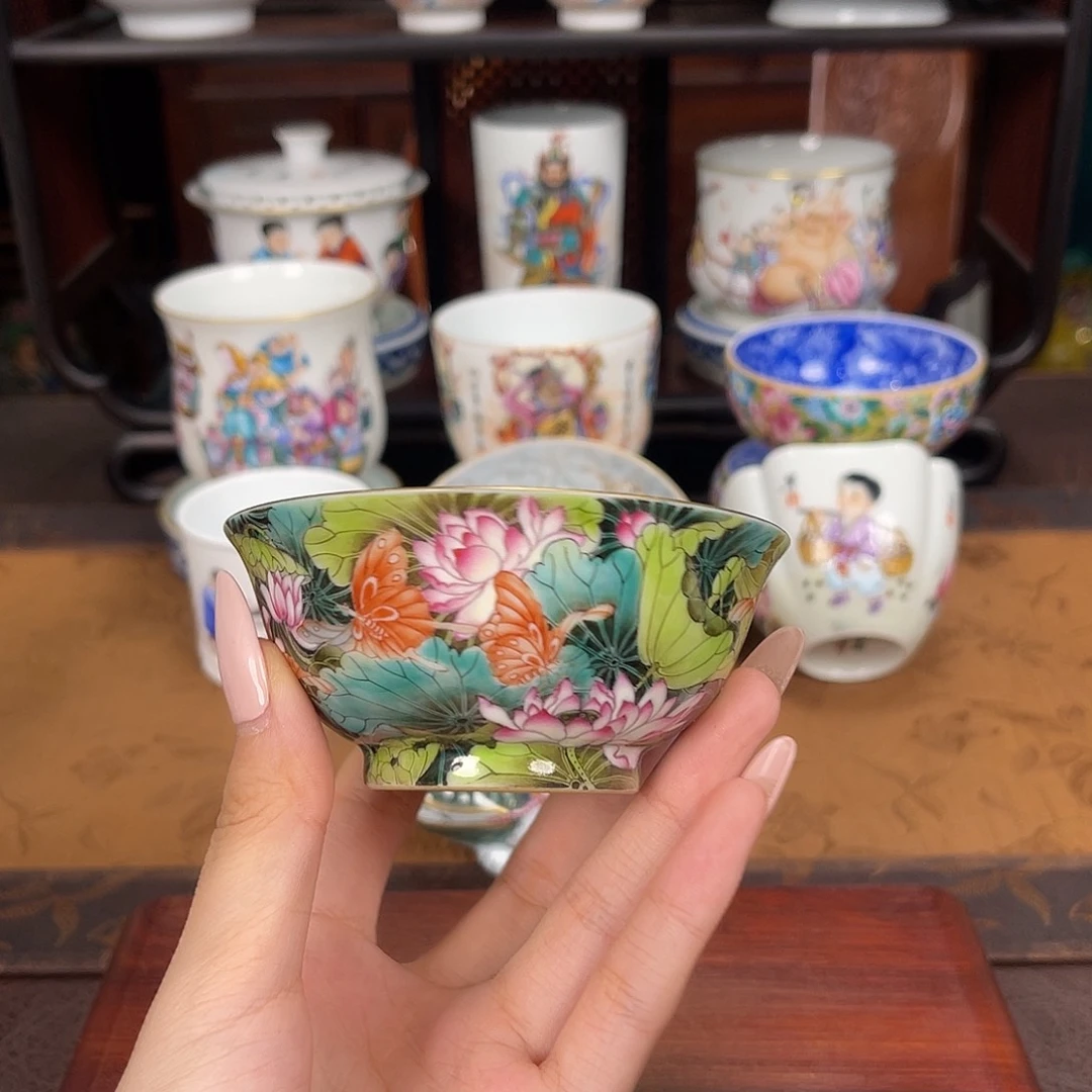 风***凉景德镇全手工手绘陶瓷