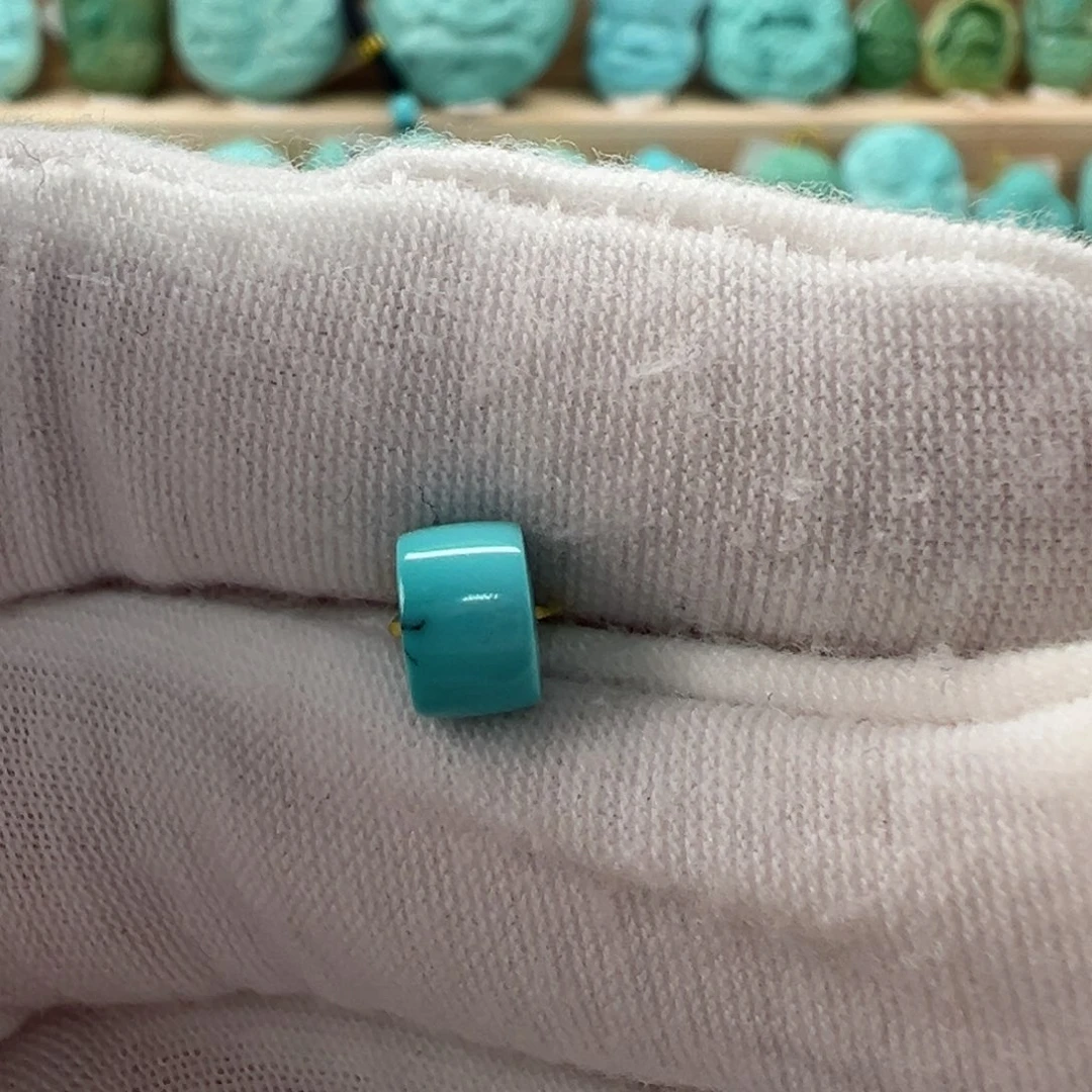 未镶嵌绿松石直切珠6.6x4.6mm