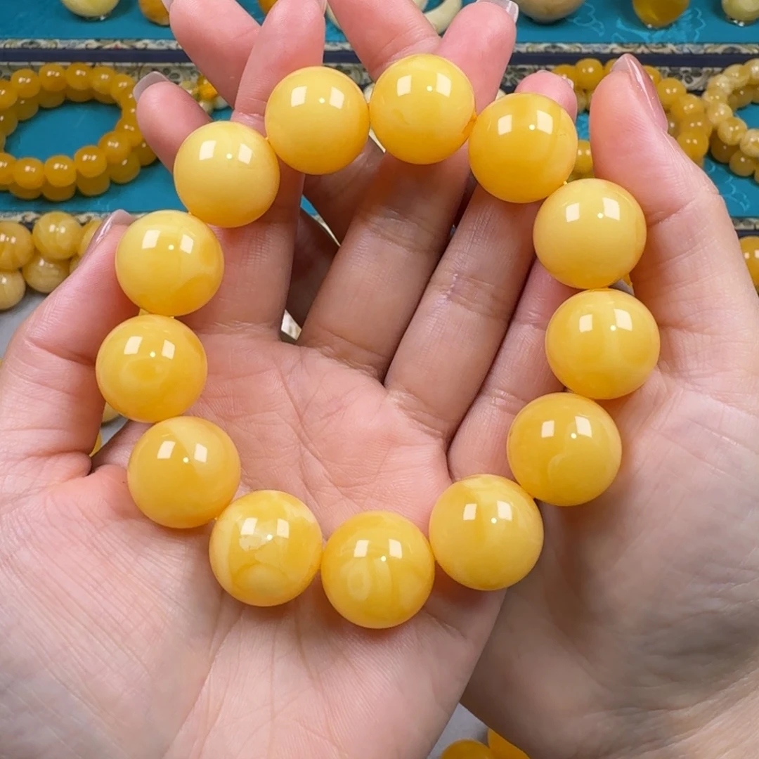 琥珀未镶嵌手链同料