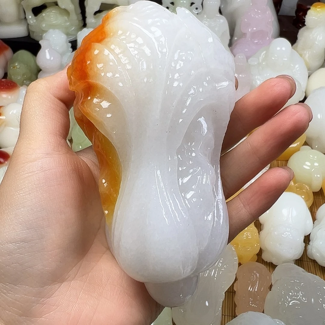 石材润**声巧色手把白菜
