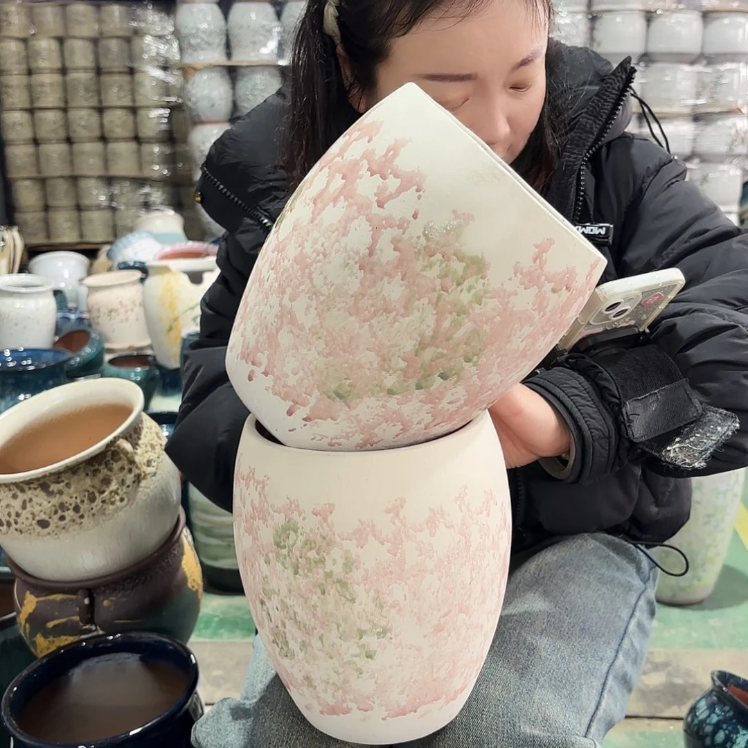 正品两个高21/15红陶