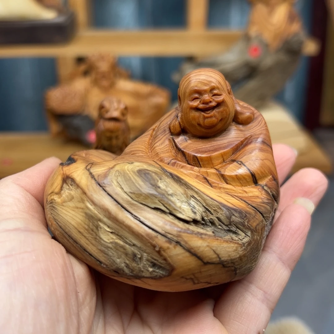 柏木崖柏木摆件手把件25