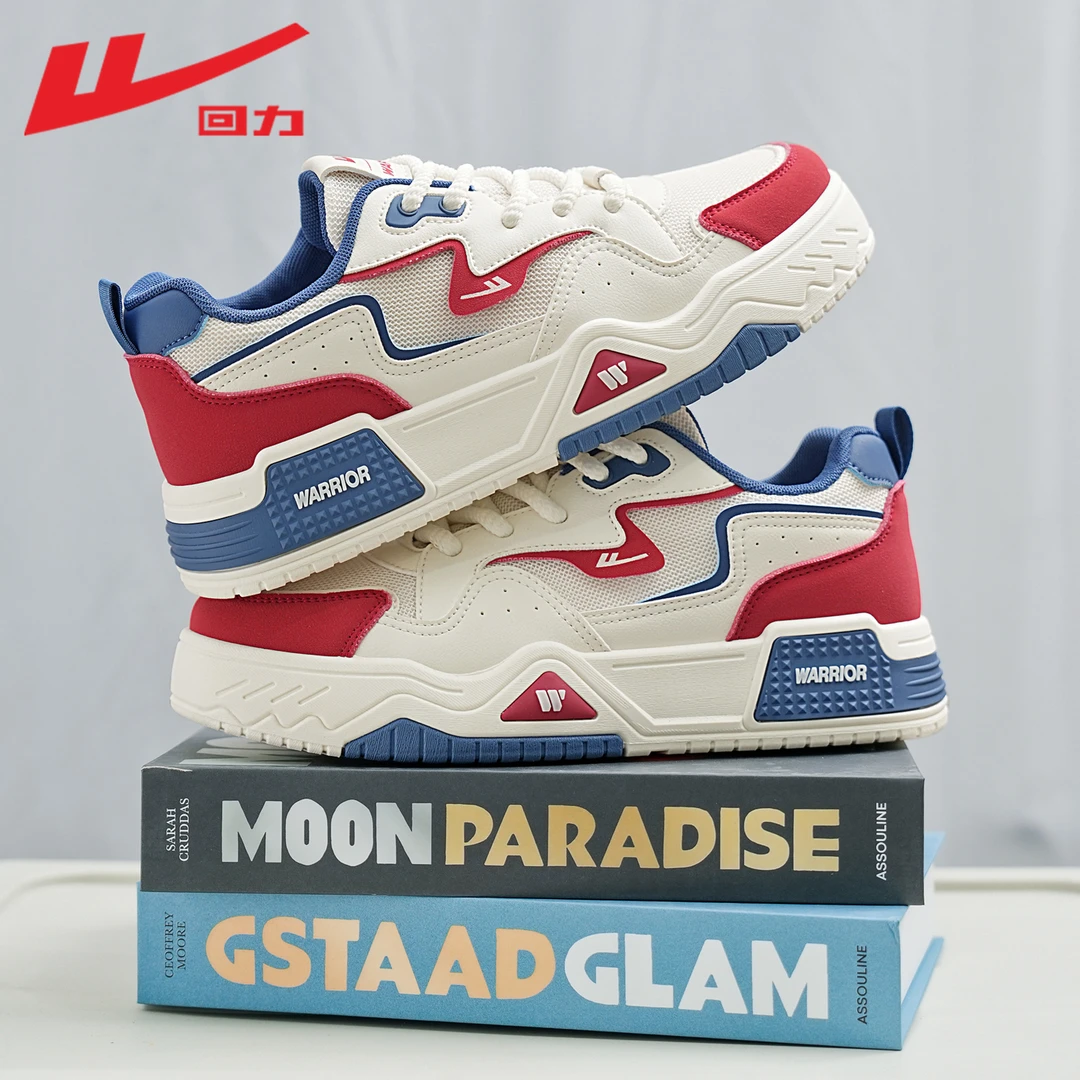 Warrior/回力春季新款男款运动鞋休闲板鞋时尚百搭学生透气潮鞋男