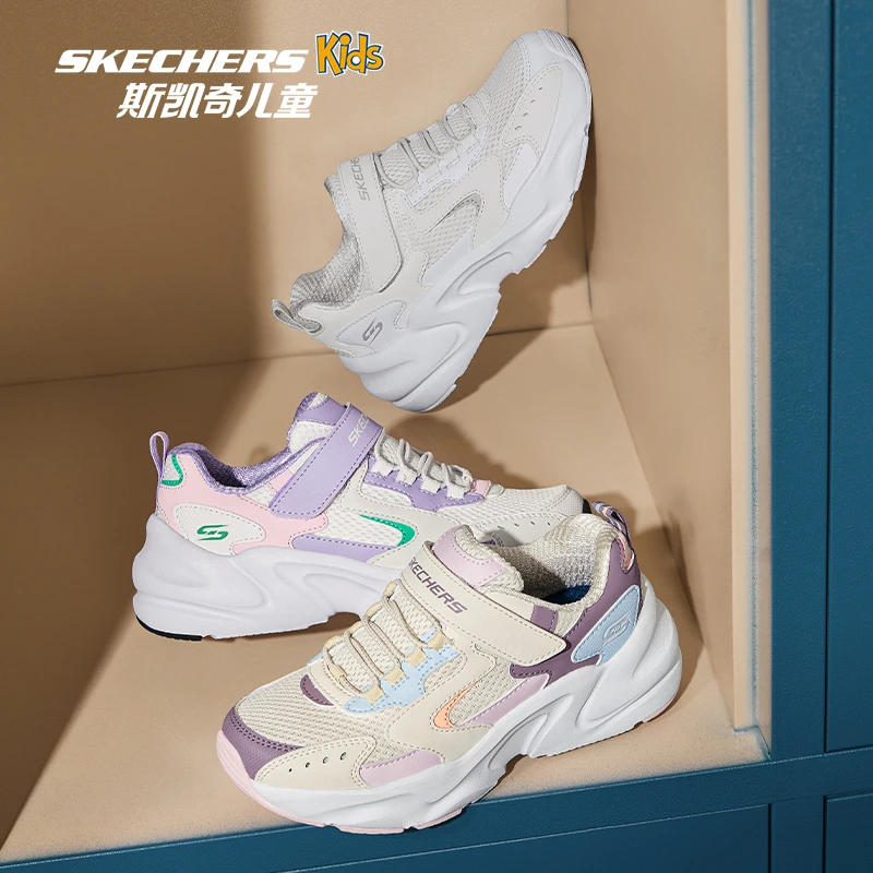 特价！【冬季新款星空熊】【防水软底跑鞋】斯凯奇儿童官方男女童缓震