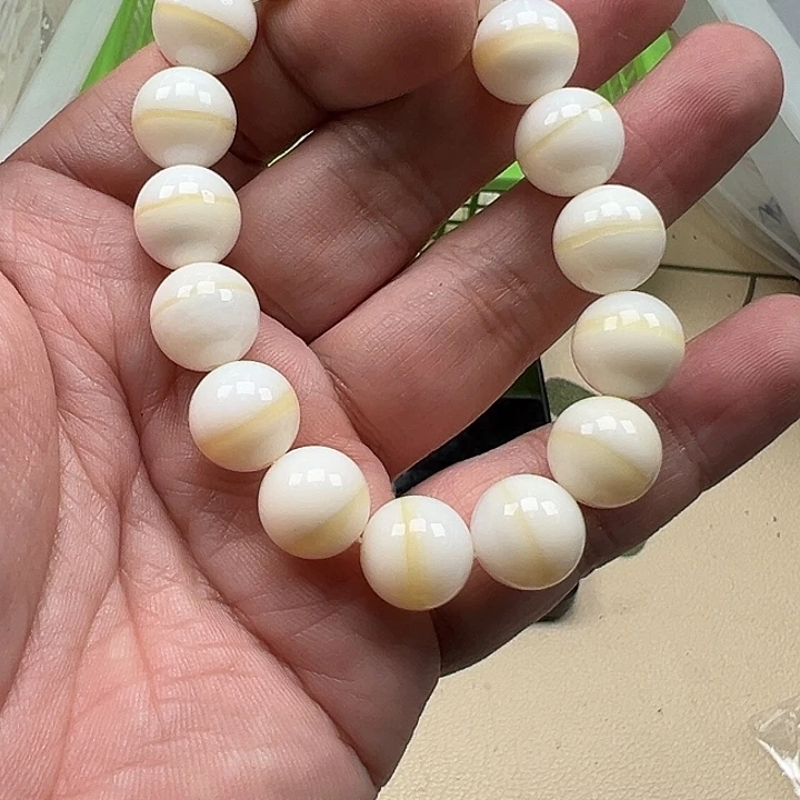白玉菩提手串黄色2075
