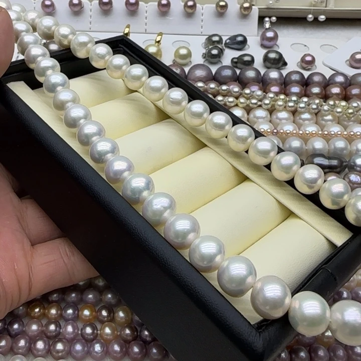 淡水珍珠摆件未镶嵌极光近圆10-11mm