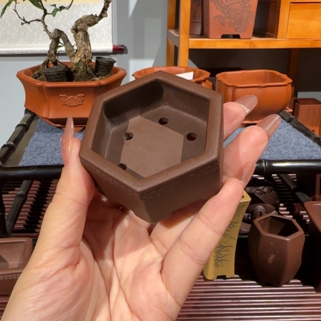紫砂花盆全手工制作