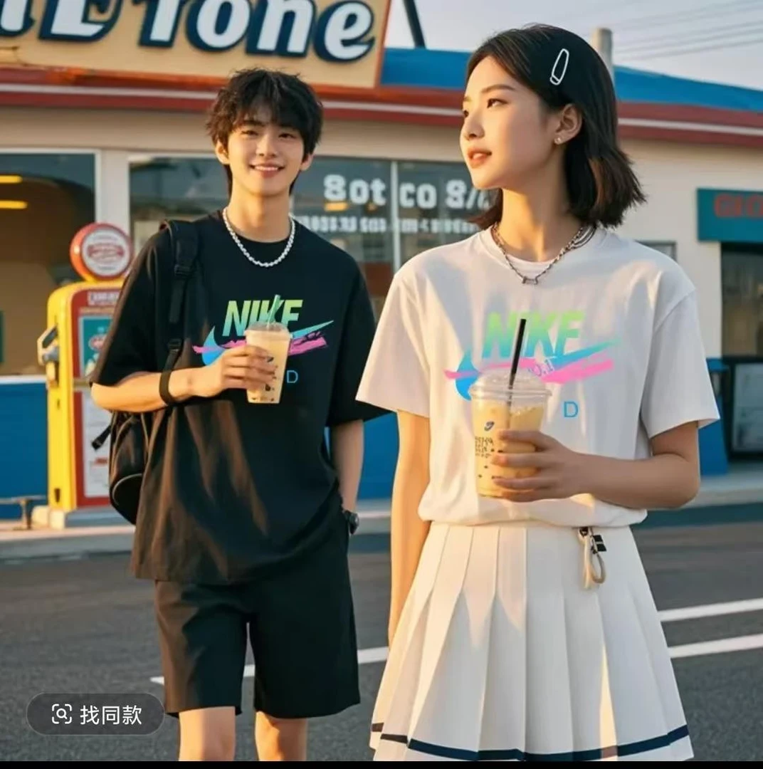 【一折粉丝福利】夏季潮牌男女同款百搭T恤06