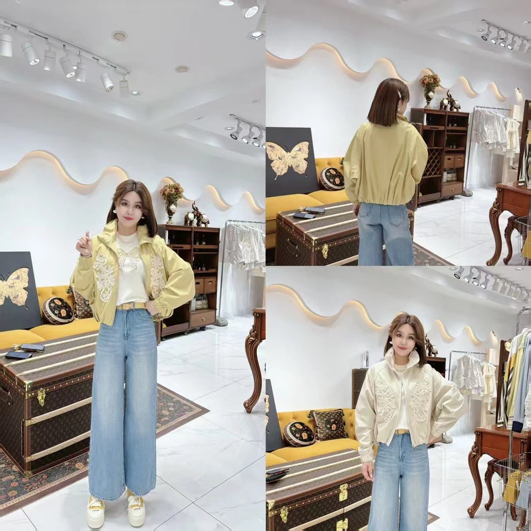 闺蜜精品020619【晨曦纱】蕾丝拼花外套