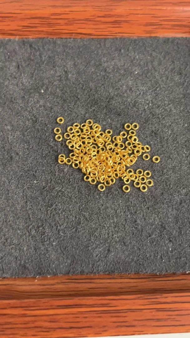 足金999 古法卡2金圈手链