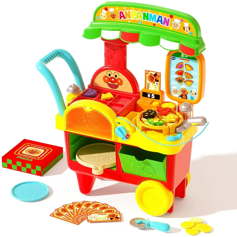 伟易达面包超人披萨车仿真售卖厨房儿童过家家益智玩具生活学习