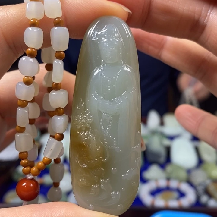 和田玉挂件未镶嵌兰*