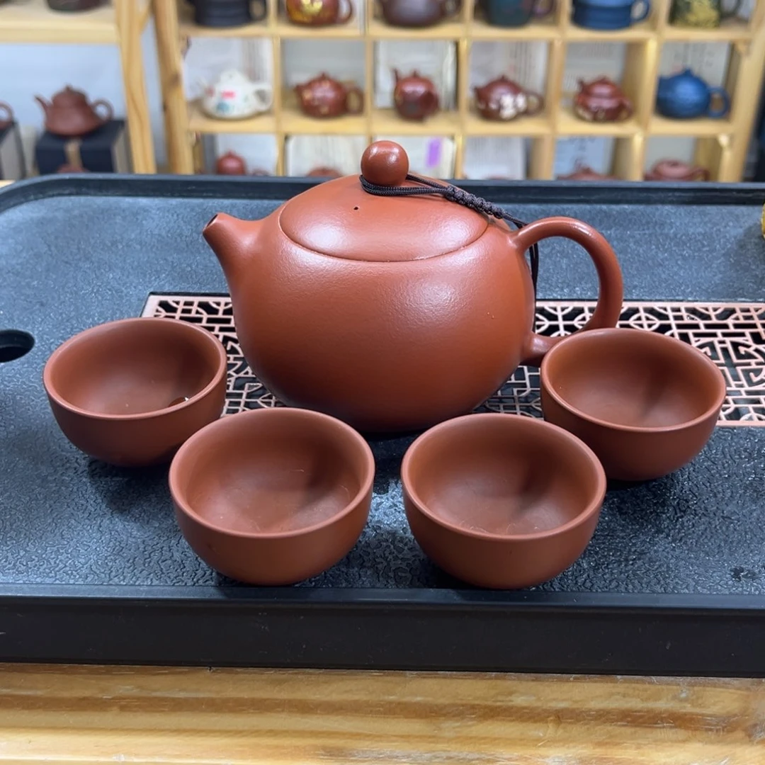 紫砂紫砂胖西施（一壶四杯）