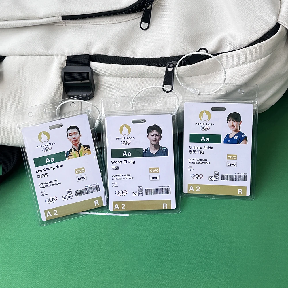 石宇奇羽毛球球星参赛卡志田千阳巴黎桃田贤斗林丹球迷书包挂件