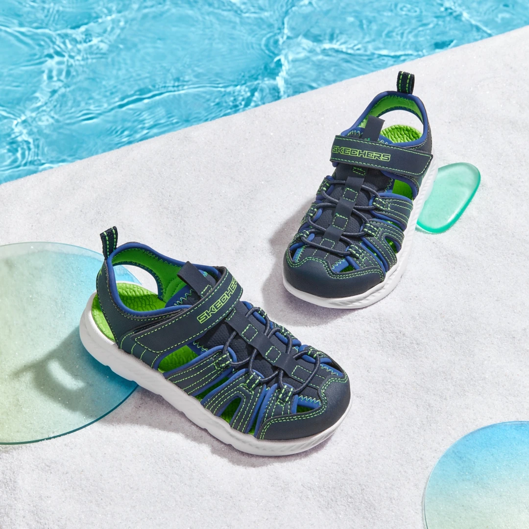 【男童涉水凉鞋】斯凯奇儿童夏季新款舒适涉水防滑防撞运动包头凉鞋