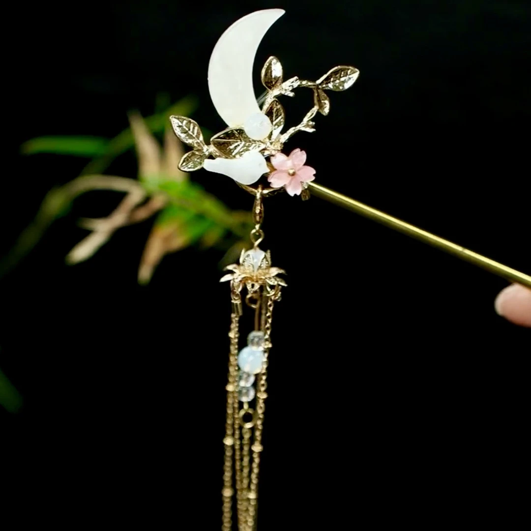 民族风日常少女风女古风发簪仙气复古/宫廷古装头饰