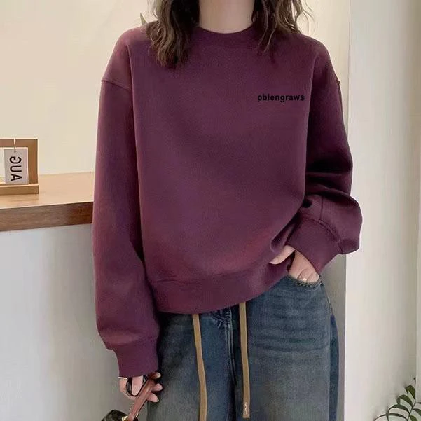 秋冬潮流时尚华棉长袖卫衣女新款加绒小个子短款上衣女胖mm大码