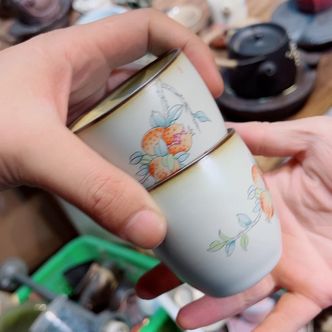 陶瓷香炉茶具摆件