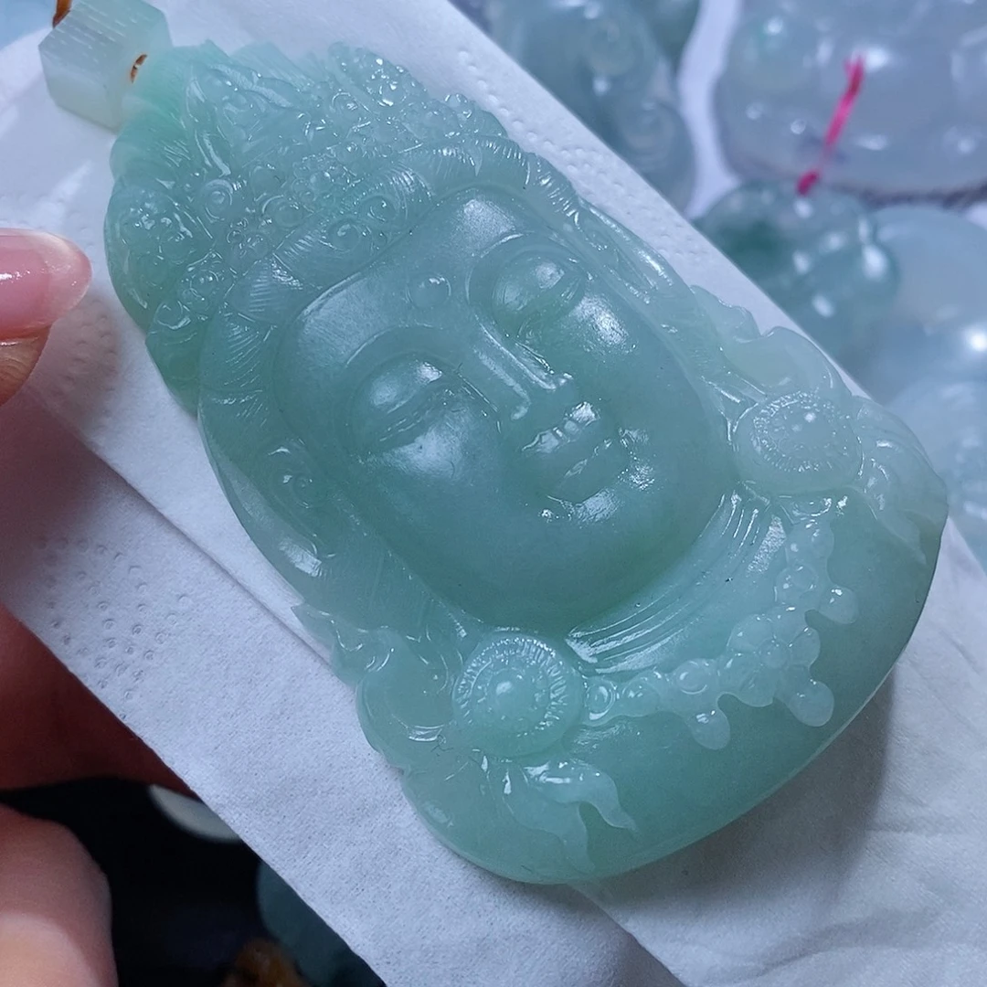 我***刀定制翡翠未镶嵌毛货付款后联系客服确认抛光