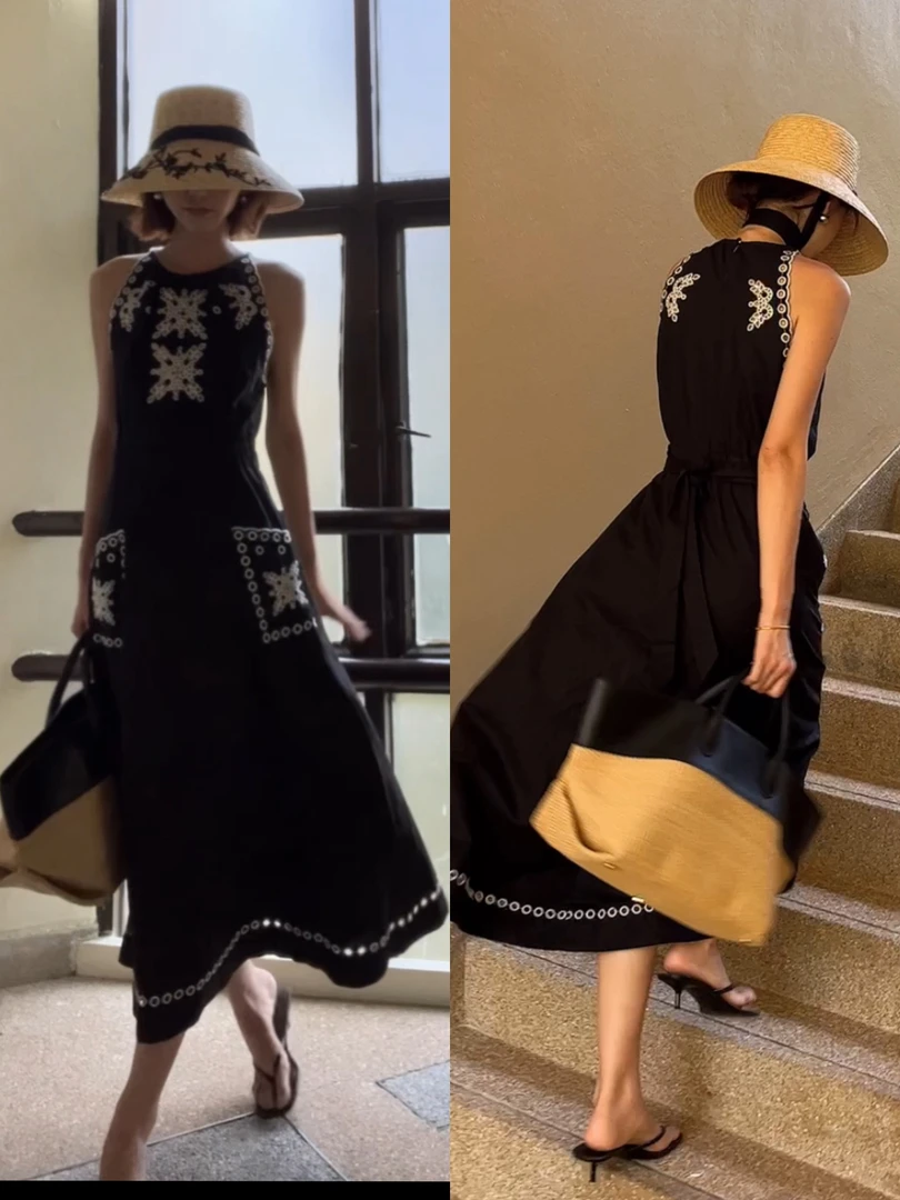 NeedShop1 【收腰镂空】气质长裙