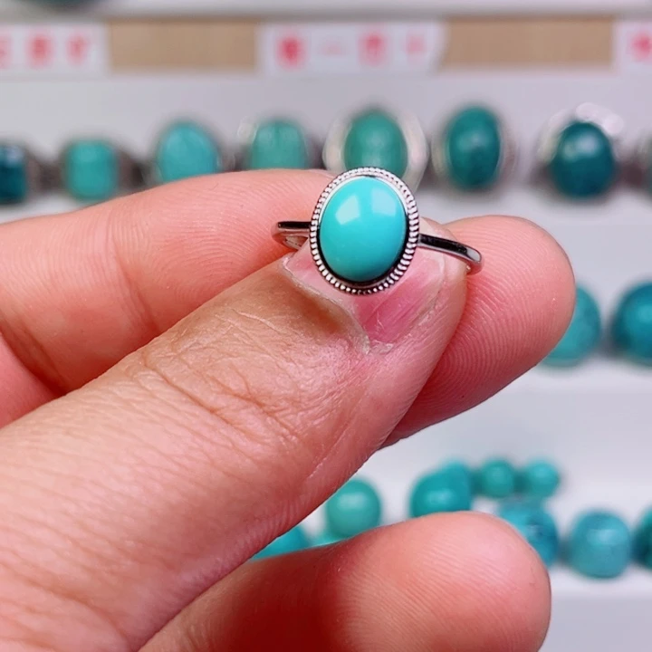 银S925镶嵌绿松石珠宝奇石